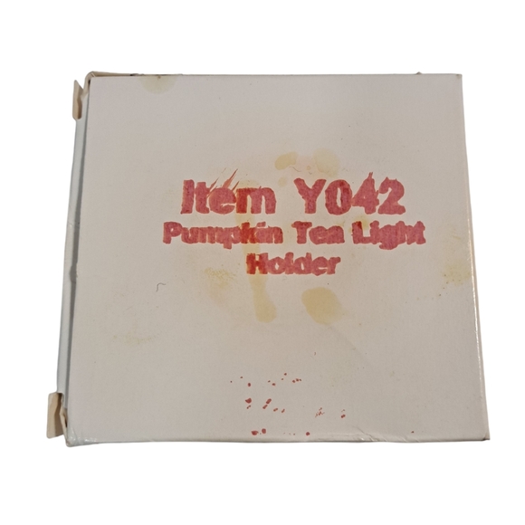 Pumkin Tea Light Holders Tabletop Metal With Tea Lights & Box Set Of 2 NOB - Picture 9 of 10